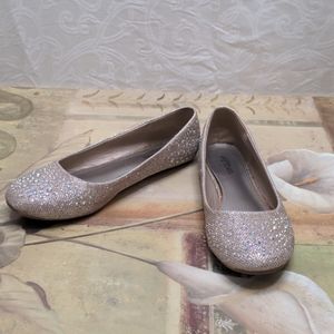 HOTCakes Gold Sparkle Ballet Flat - size 9